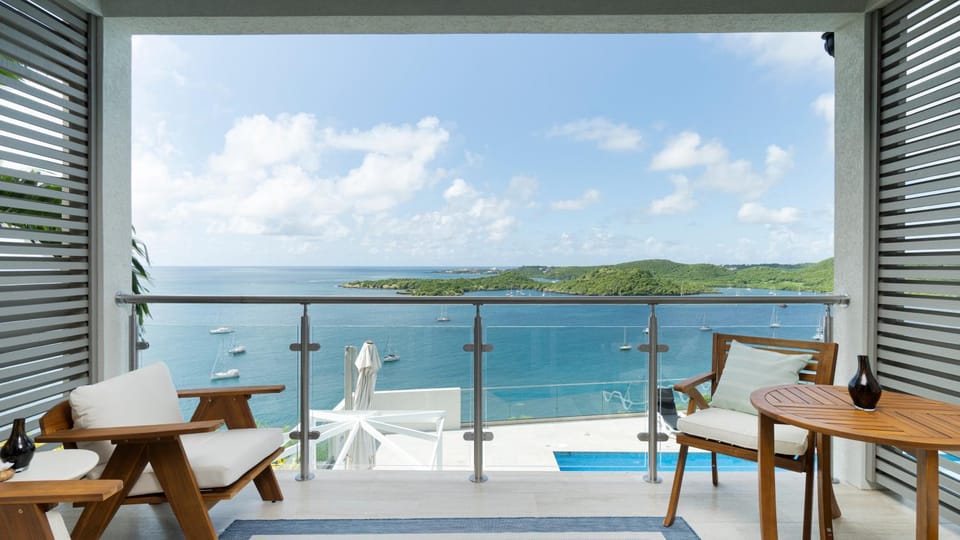 View (from property/room), Balcony/Terrace, Sea view