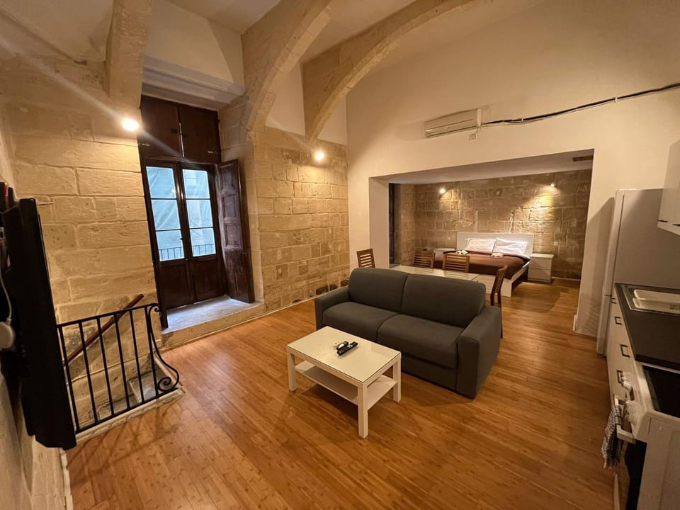 Living room, kitchen