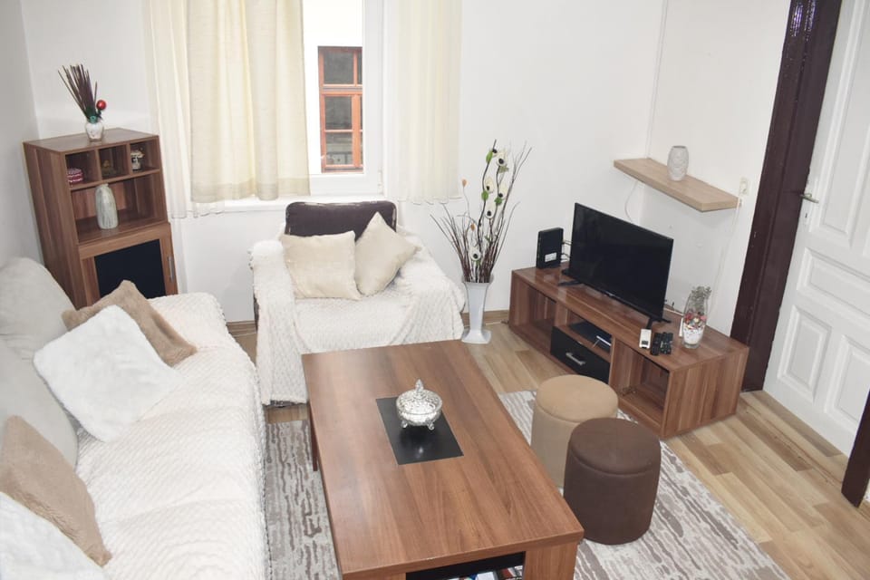 Bed, TV and multimedia, Living room, Seating area