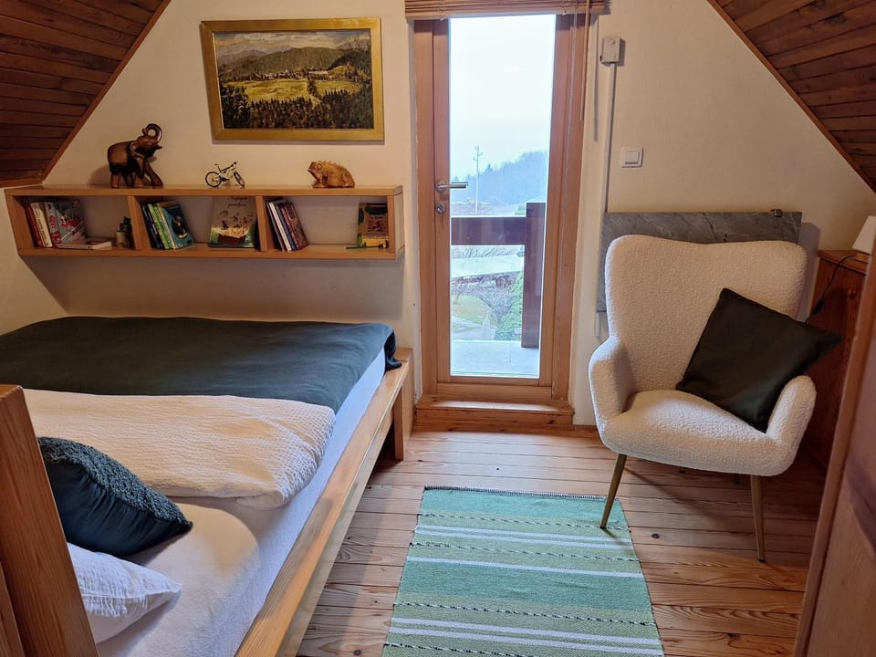 Bed, Library, Photo of the whole room, Bedroom