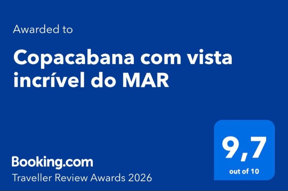 Copacabana com vista incrível do MAR Apartment in Rio de Janeiro