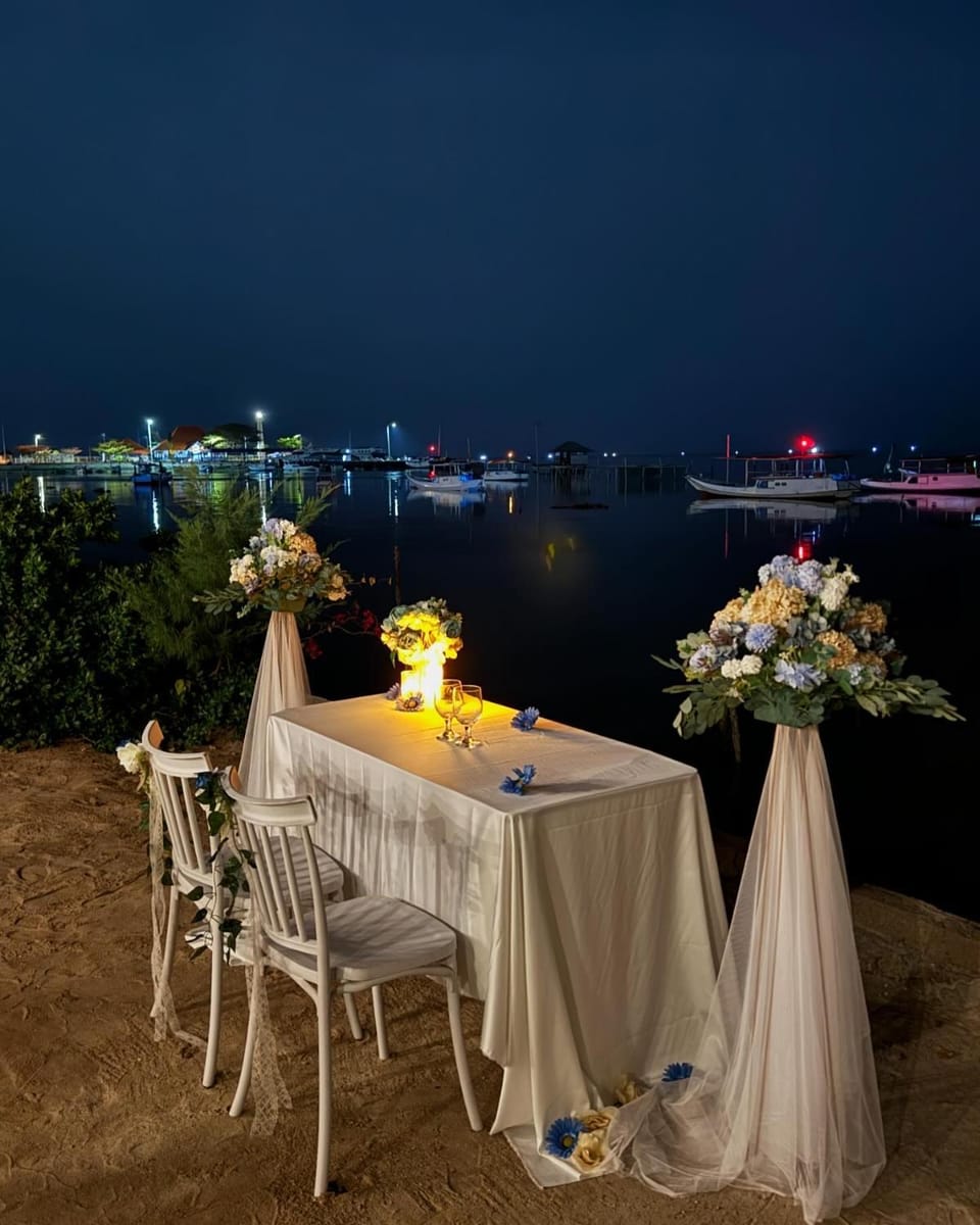 Night, Sea view