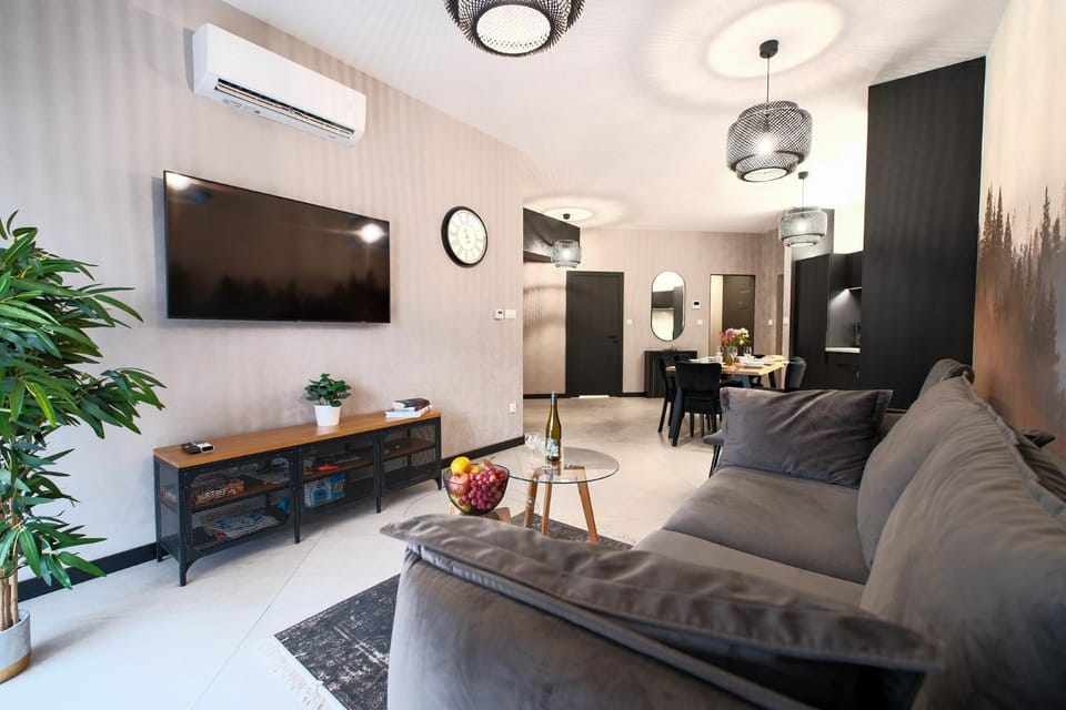 TV and multimedia, Living room, Seating area, Evening entertainment, air conditioner