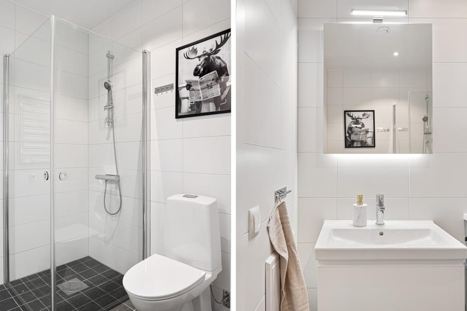 Shower, Toilet, Bathroom, towels