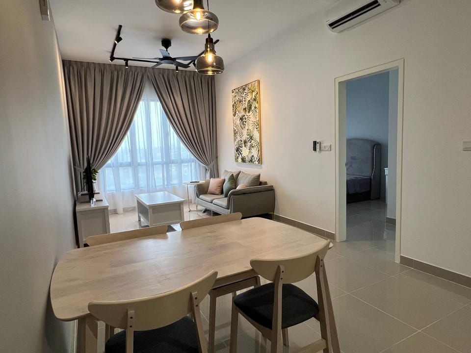 Living room, Photo of the whole room, Seating area, Dining area, air conditioner