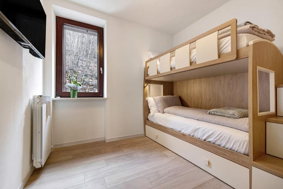 Property building, Living room, Bedroom