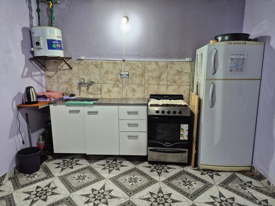 Kitchen or kitchenette, oven, stove