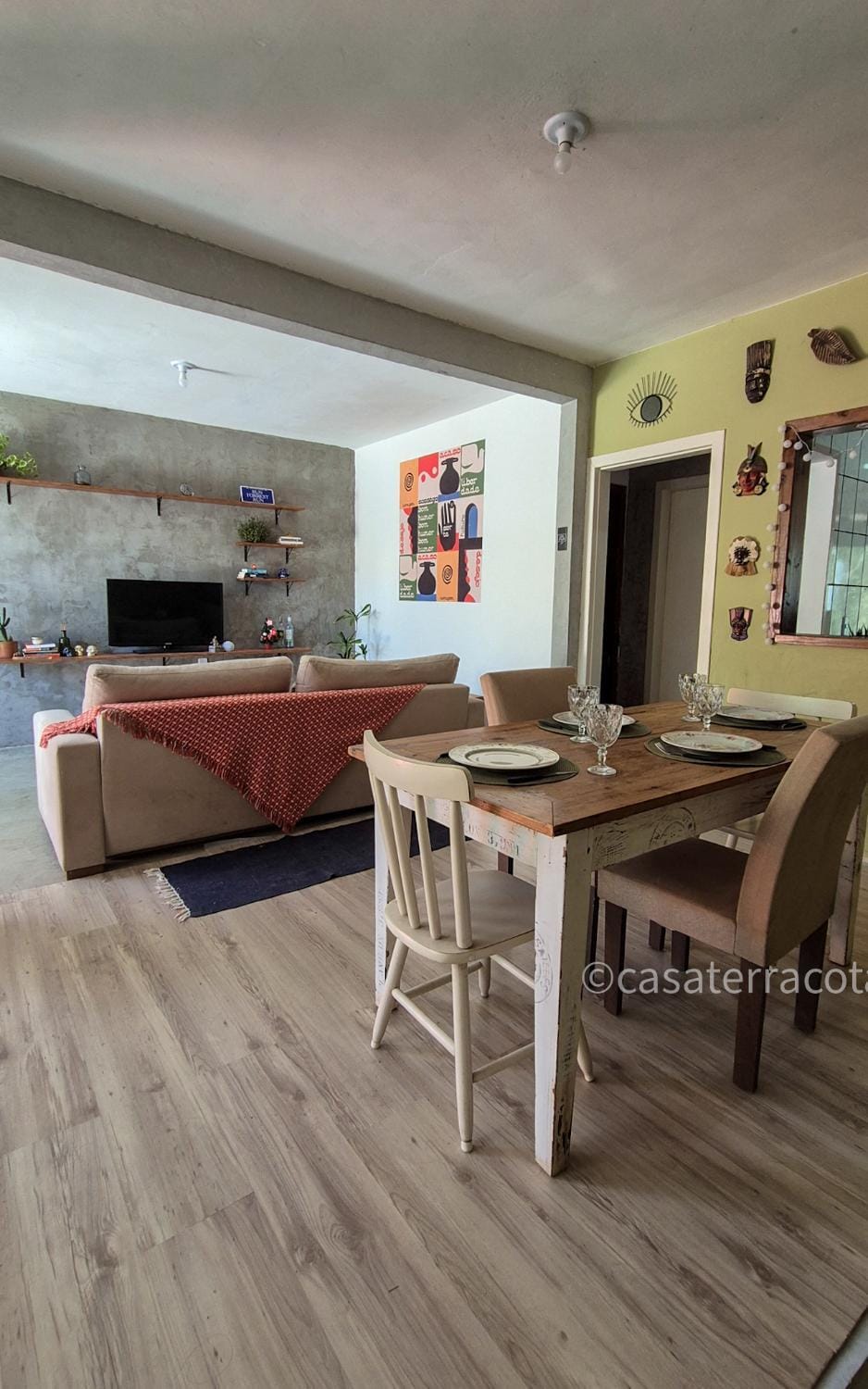 Living room, Seating area, Dining area