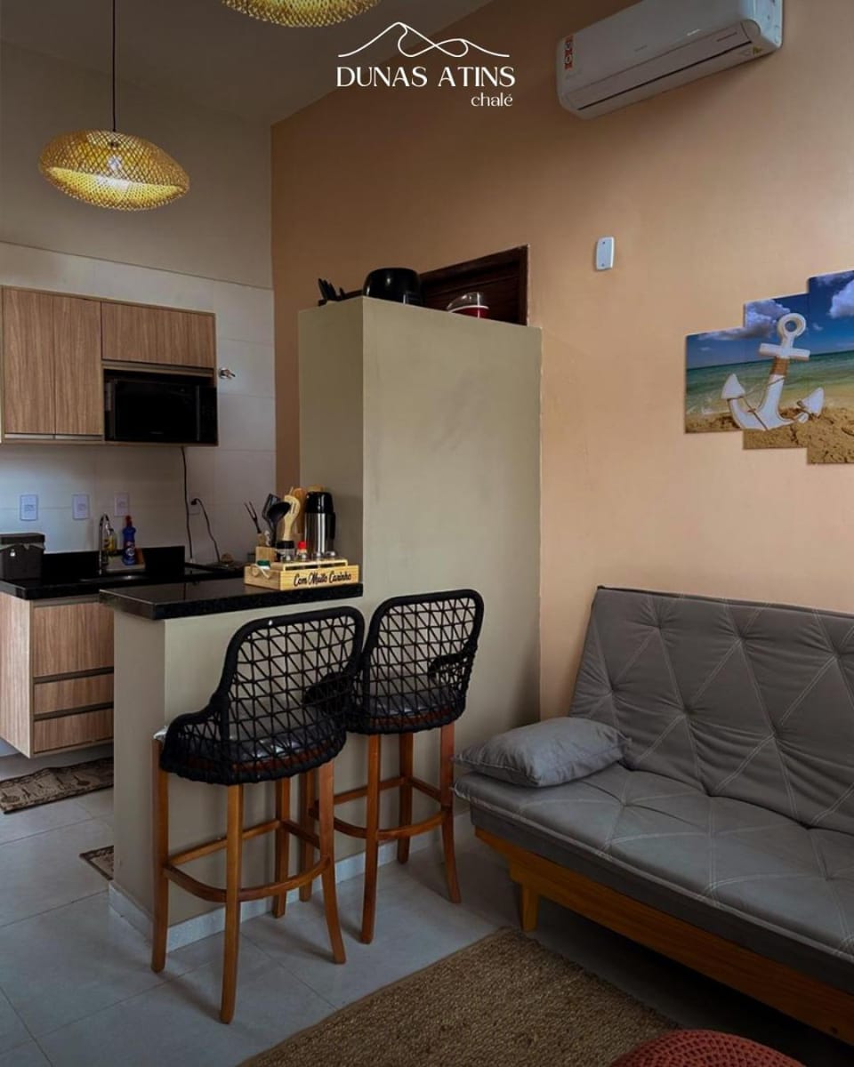 Kitchen or kitchenette, Living room, Dining area, air conditioner