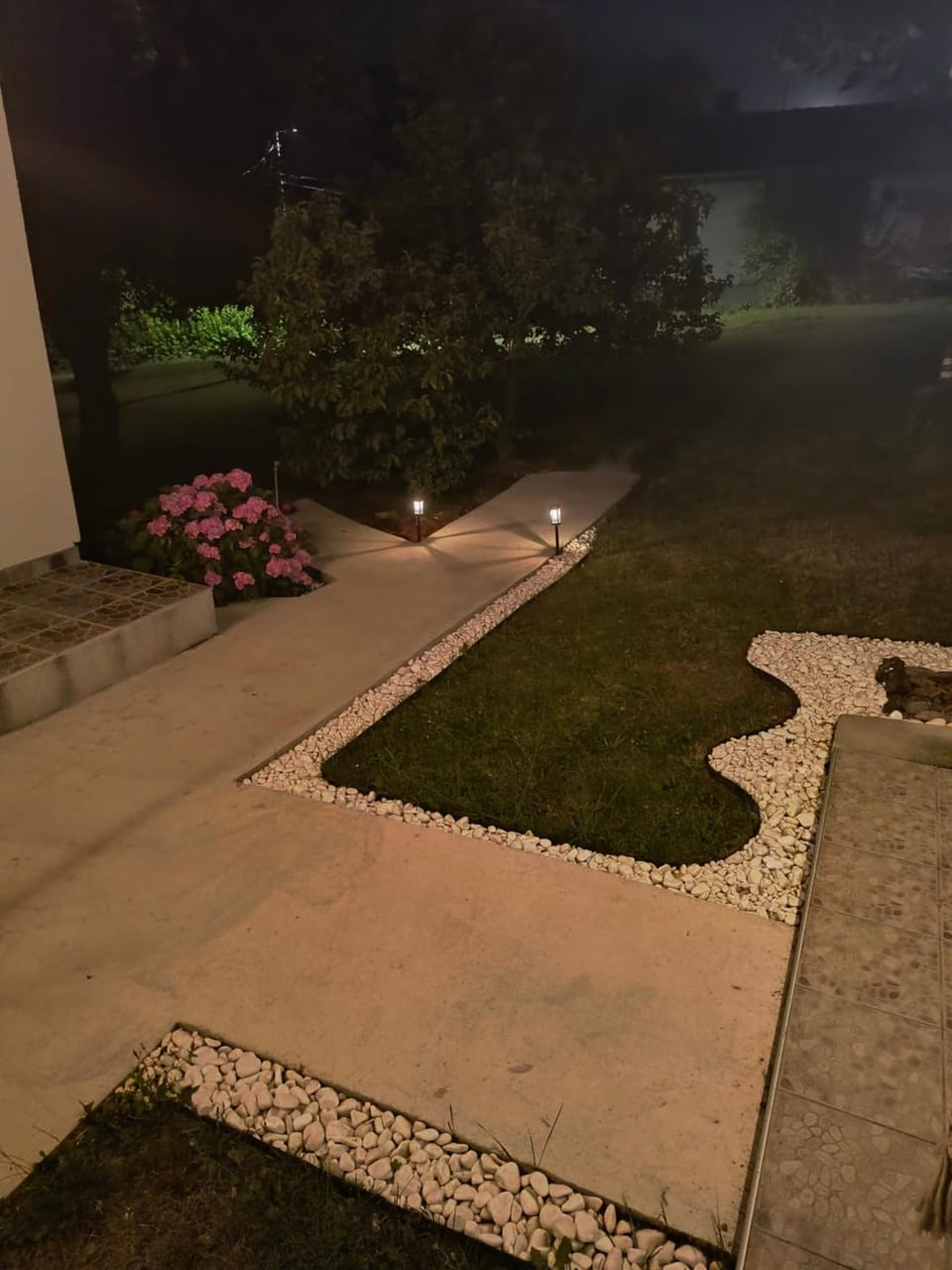 Night, Natural landscape, Garden, Garden view