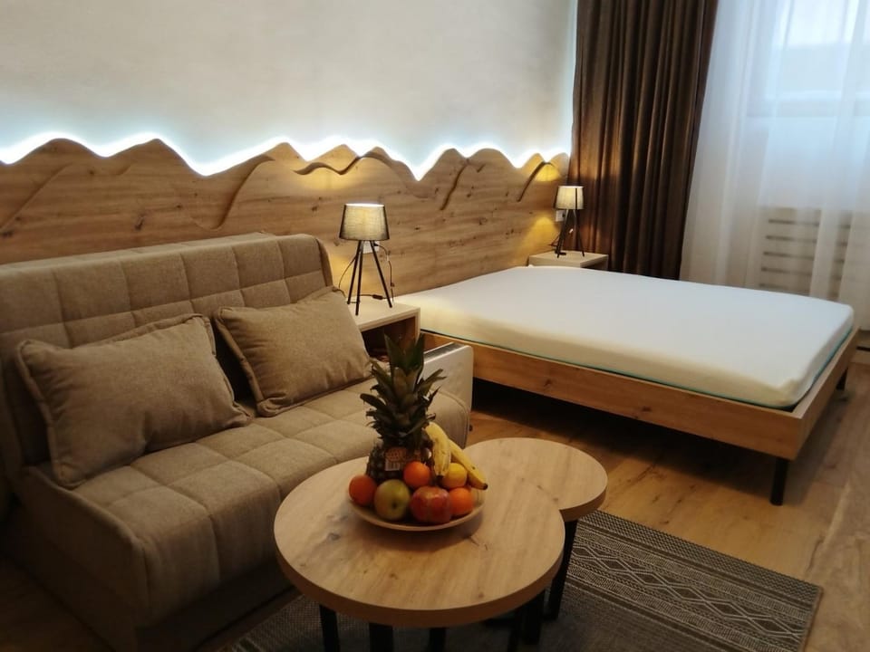 Bed, Living room, Photo of the whole room