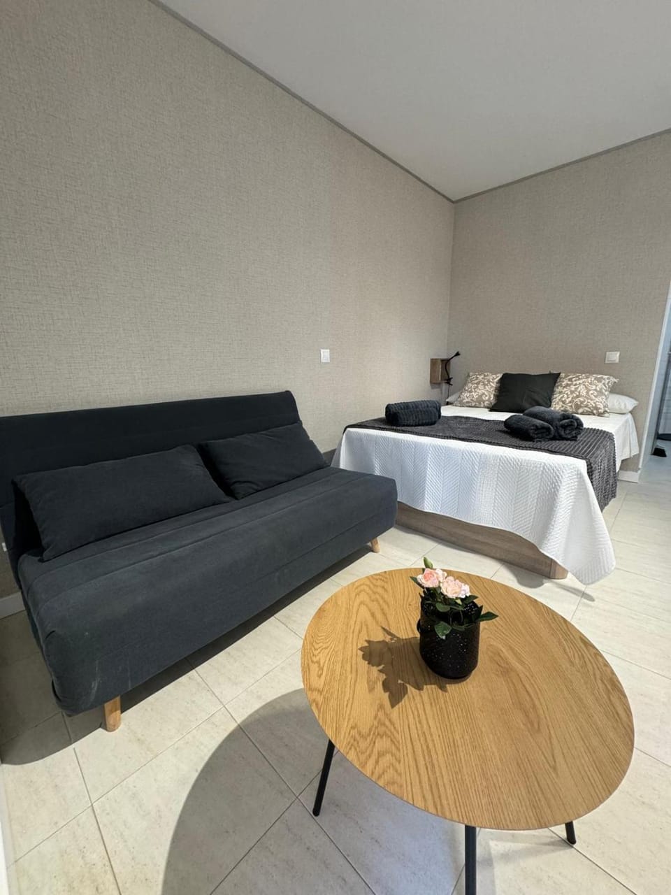 Bed, Living room, Photo of the whole room, Bedroom