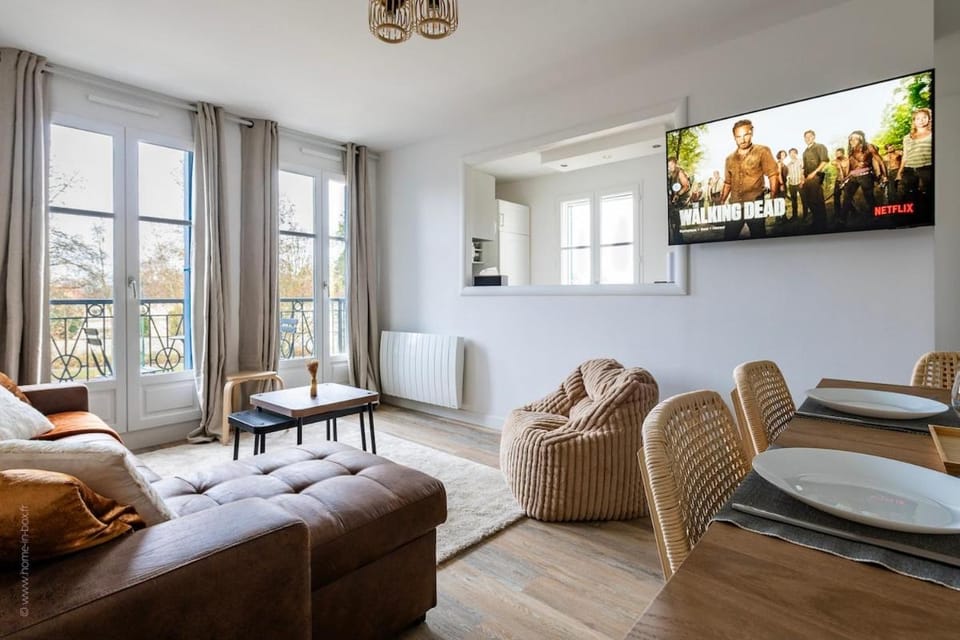 Le Mana, 7 pers 2 chambres 12min Disneyland Paris Apartment in Bailly-Romainvilliers