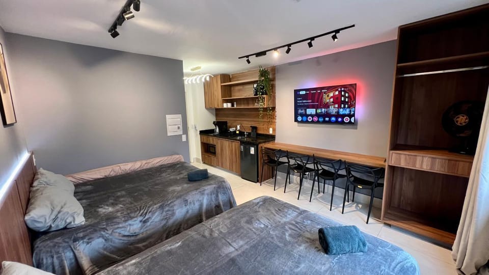 Luxury Flat in Vila Olímpia with Rooftop Pool, Gym, Cinema & More! Apartment in Sao Paulo City