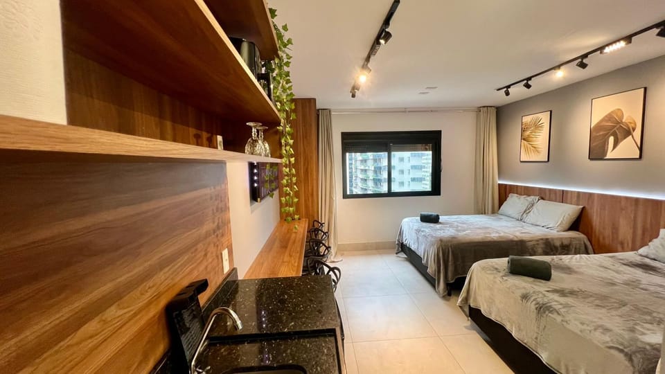 Luxury Flat in Vila Olímpia with Rooftop Pool, Gym, Cinema & More! Apartment in Sao Paulo City