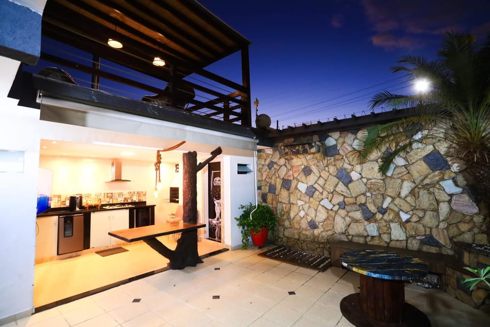 Property building, Patio, Night, BBQ facilities, View (from property/room), Balcony/Terrace, Kitchen or kitchenette, Dining area, Breakfast
