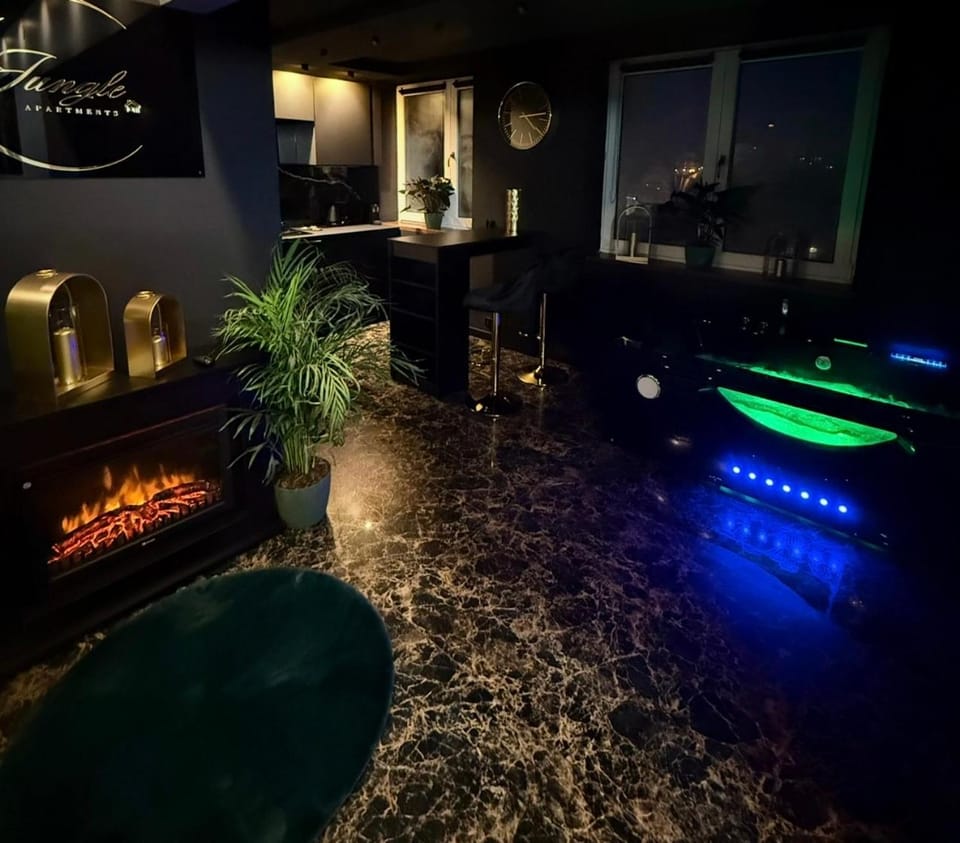 Hot Tub, fireplace