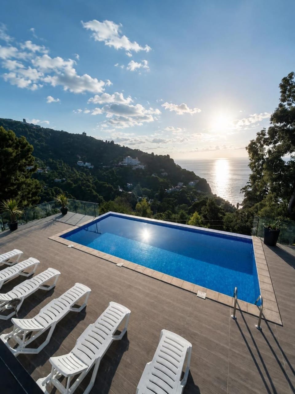 Pool view, Sea view, Swimming pool