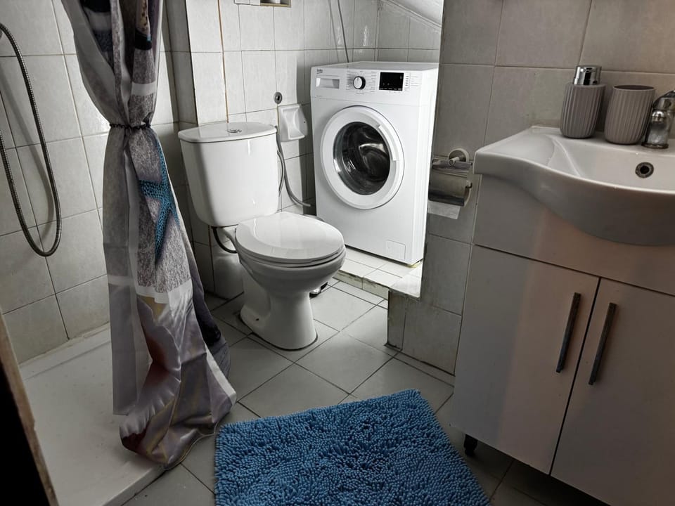 Toilet, Bathroom, washing machine