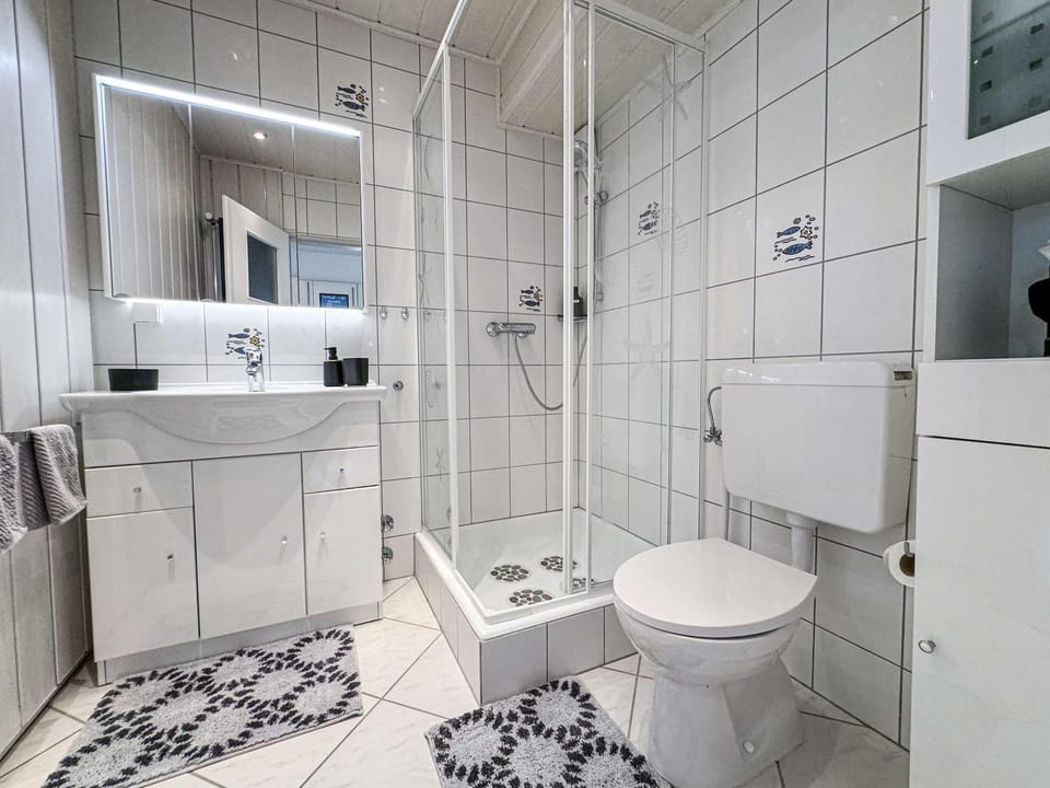 Shower, Toilet, towels