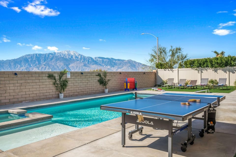 Table tennis, Mountain view, Pool view, Swimming pool