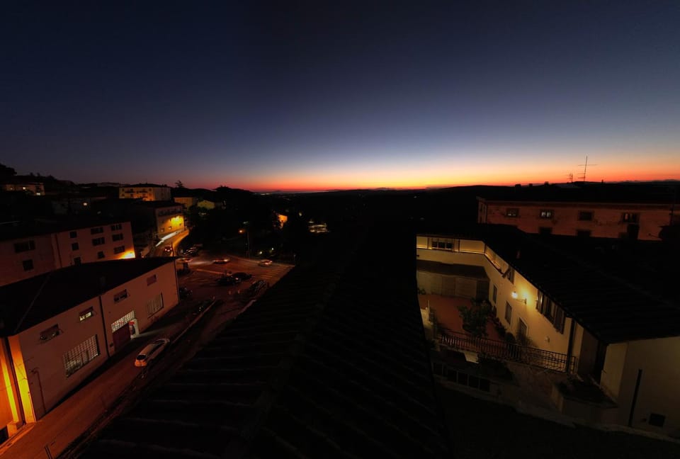 Property building, Night, Sunset
