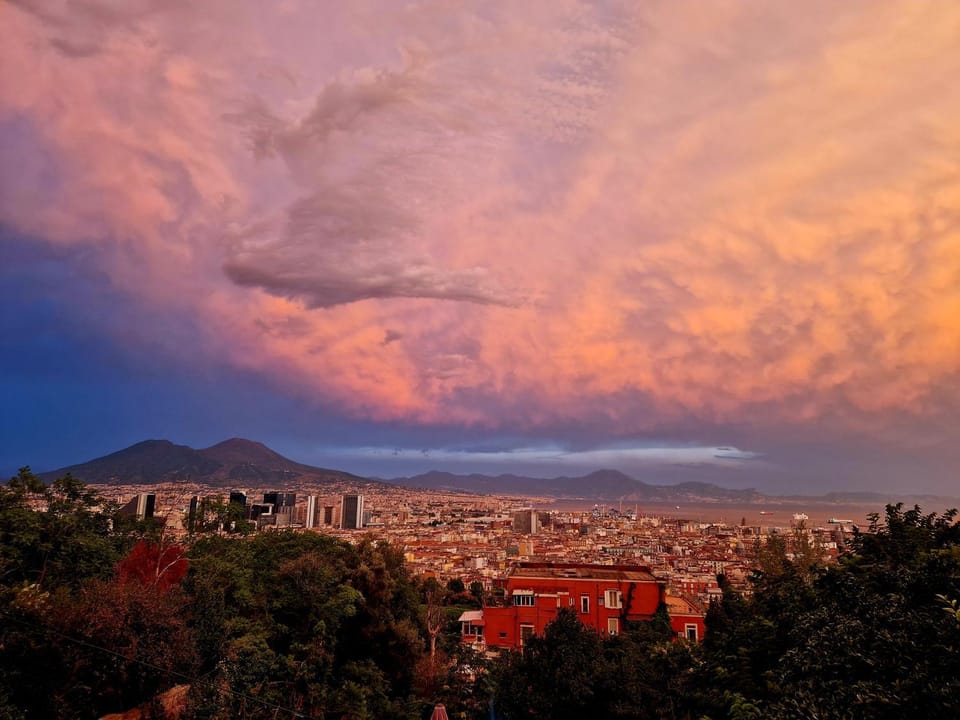 Neighbourhood, Natural landscape, City view, Sunset