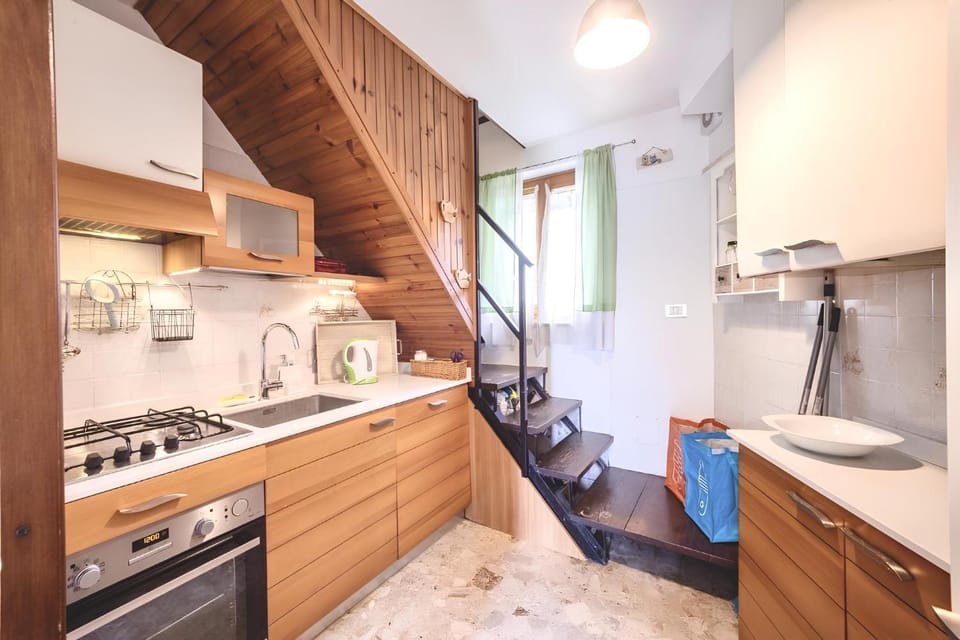 Kitchen or kitchenette, oven, stove, kitchen
