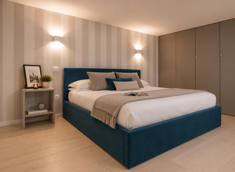 Bed, Photo of the whole room, Bedroom, wardrobe