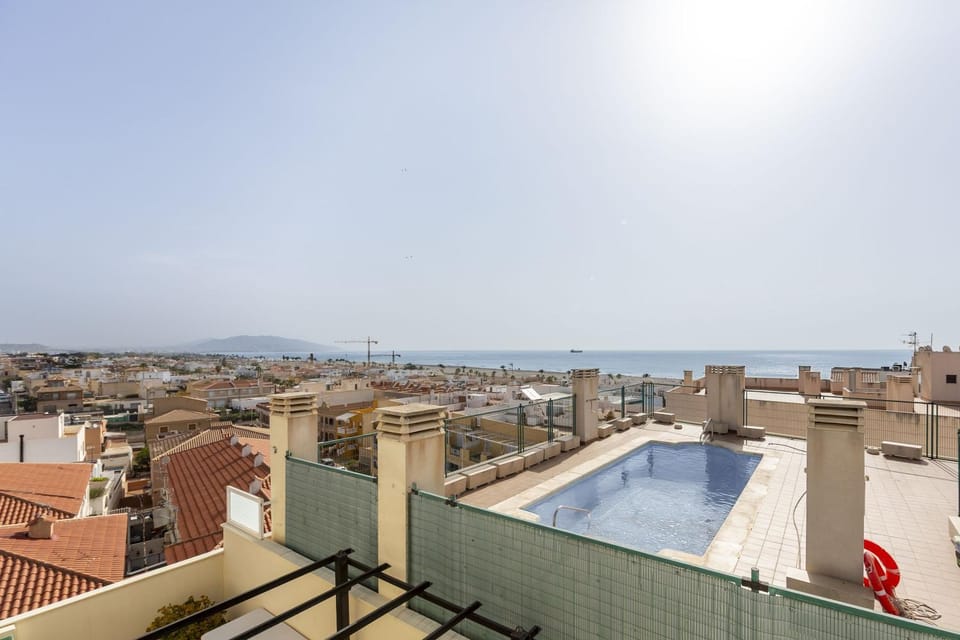 Property building, Living room, Swimming pool