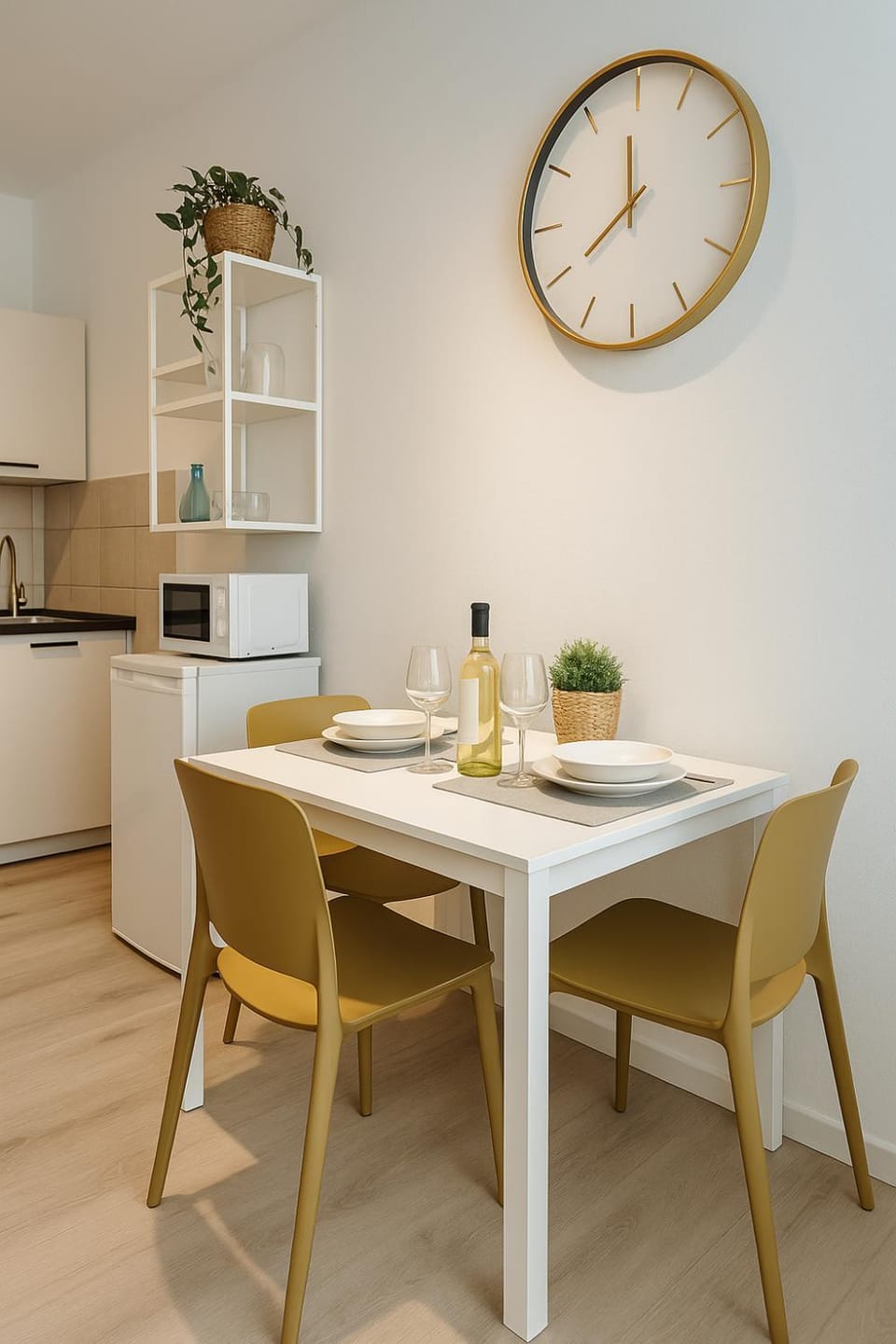 Kitchen or kitchenette, Dining area