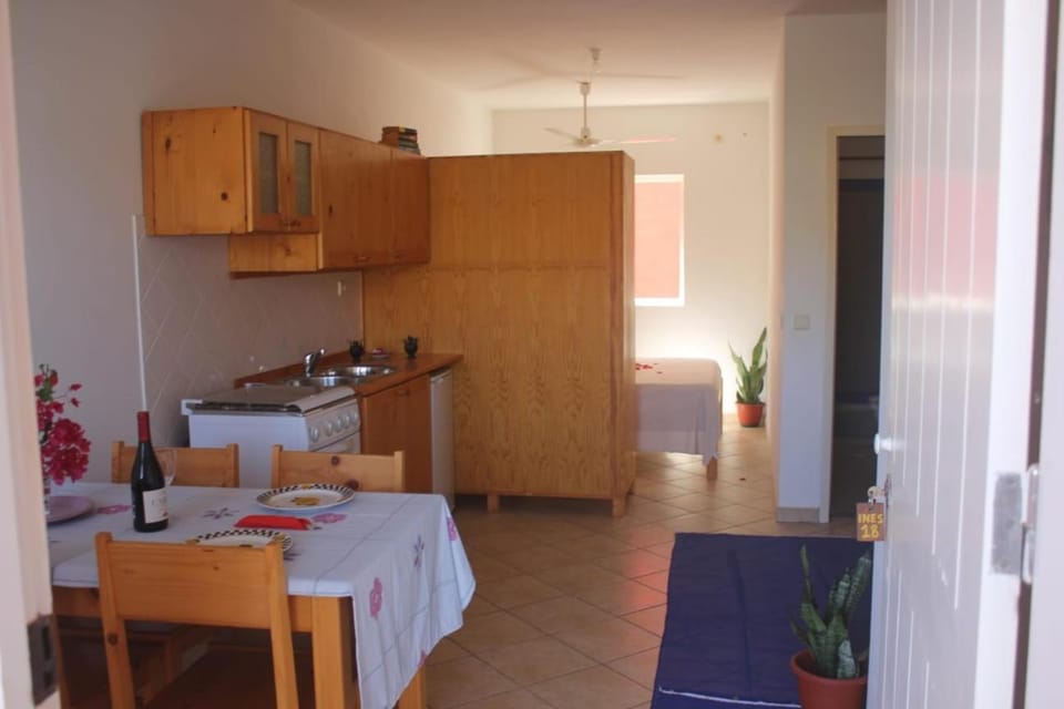 Kitchen or kitchenette, Dining area, stove