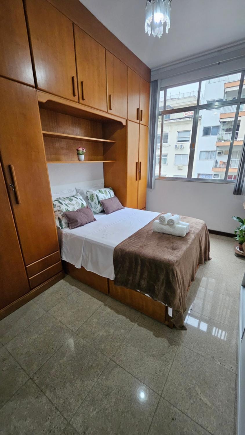 Bed, Photo of the whole room, Bedroom, towels, wardrobe