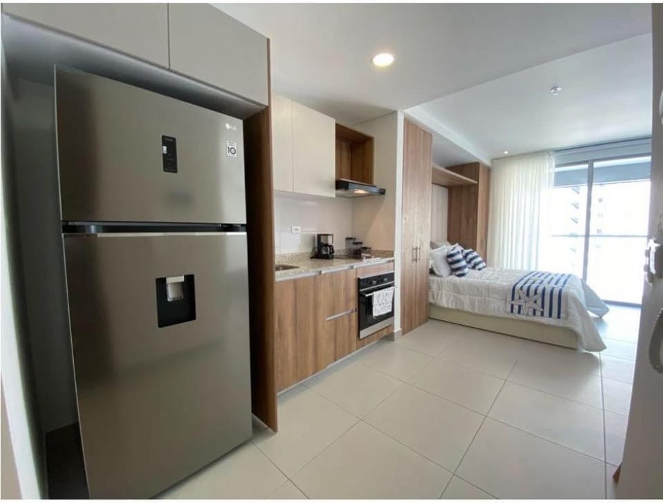 Kitchen or kitchenette, oven