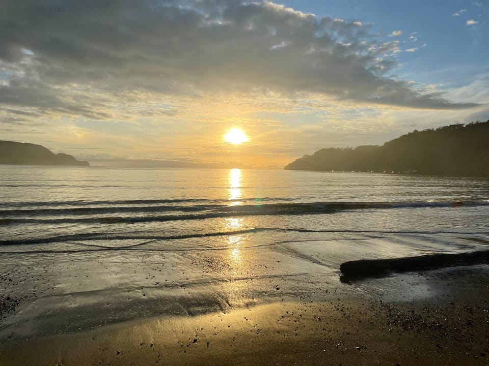 Natural landscape, Beach, Sunrise