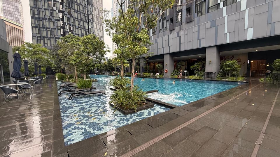 Property building, Pool view, Swimming pool