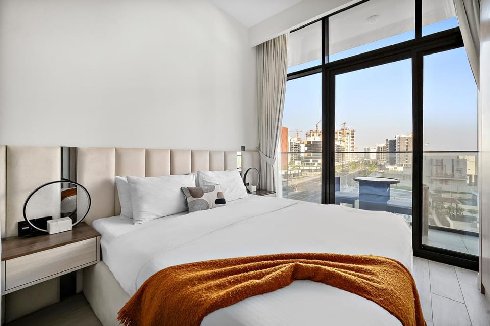 Bed, View (from property/room), Balcony/Terrace, Photo of the whole room, Bedroom