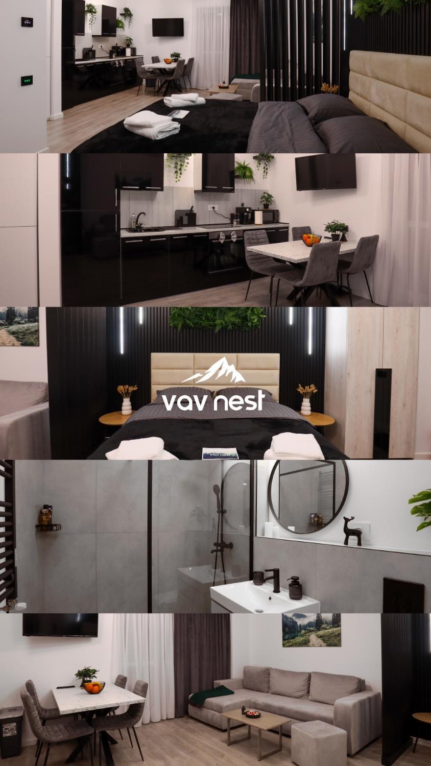 Kitchen or kitchenette, Living room, Seating area