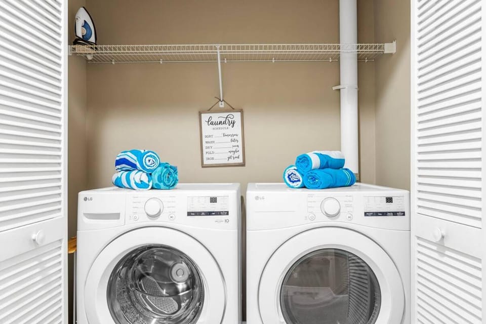 towels, washing machine, dryer