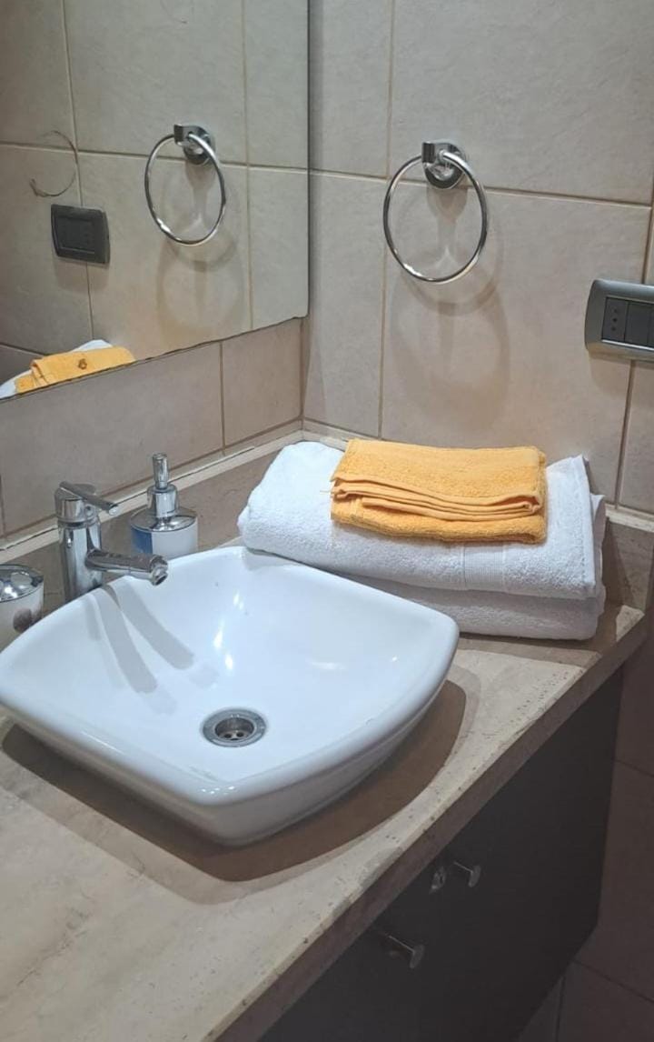 Bathroom, towels