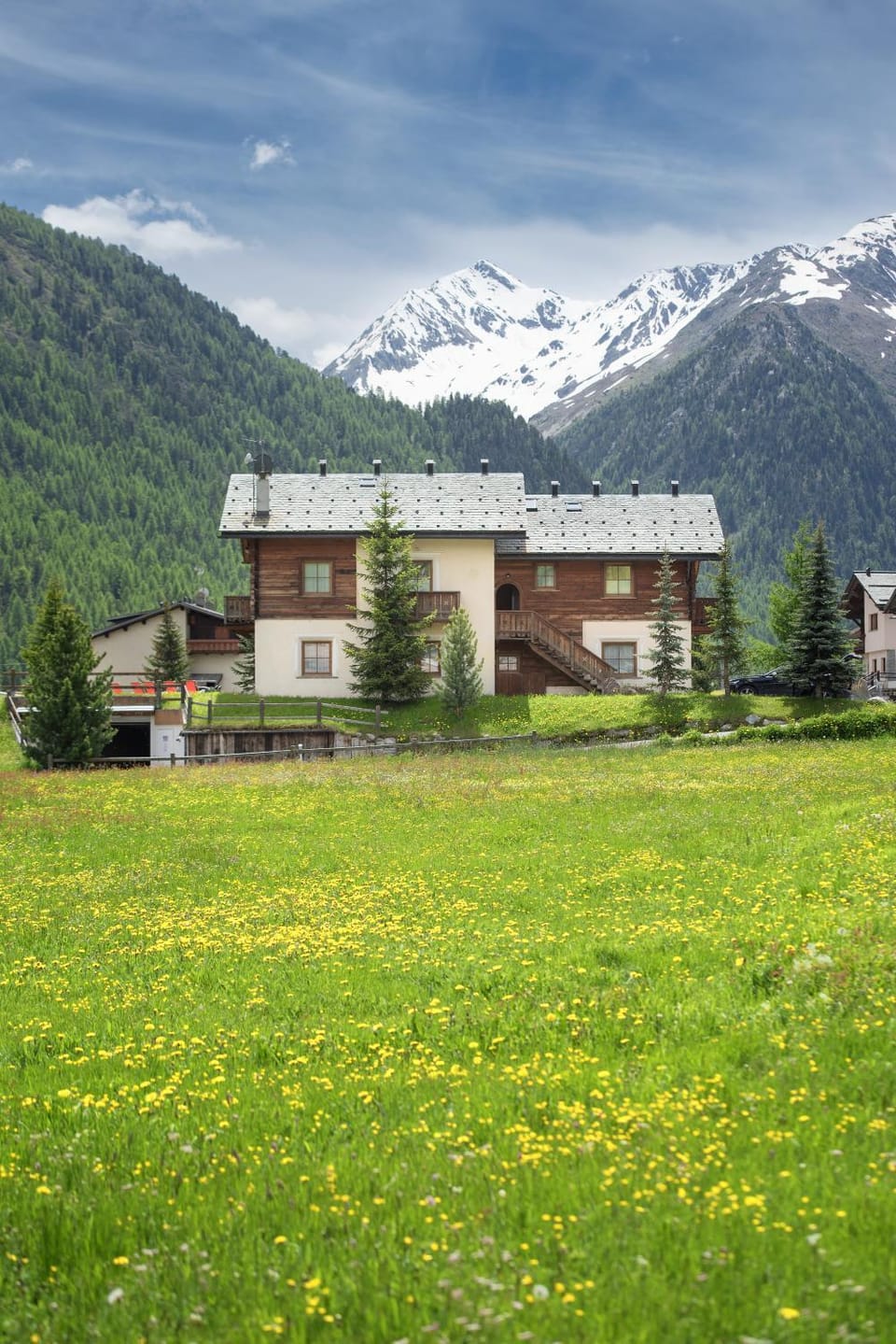 Spring, Day, Natural landscape, Mountain view