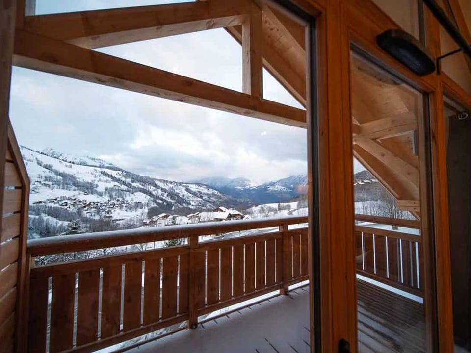 Moderne T4 à Valmorel, 7 pers., 3 ch., parking, casier à ski, linge inclus - FR-1-291-1020 Apartment in Les Avanchers-Valmorel