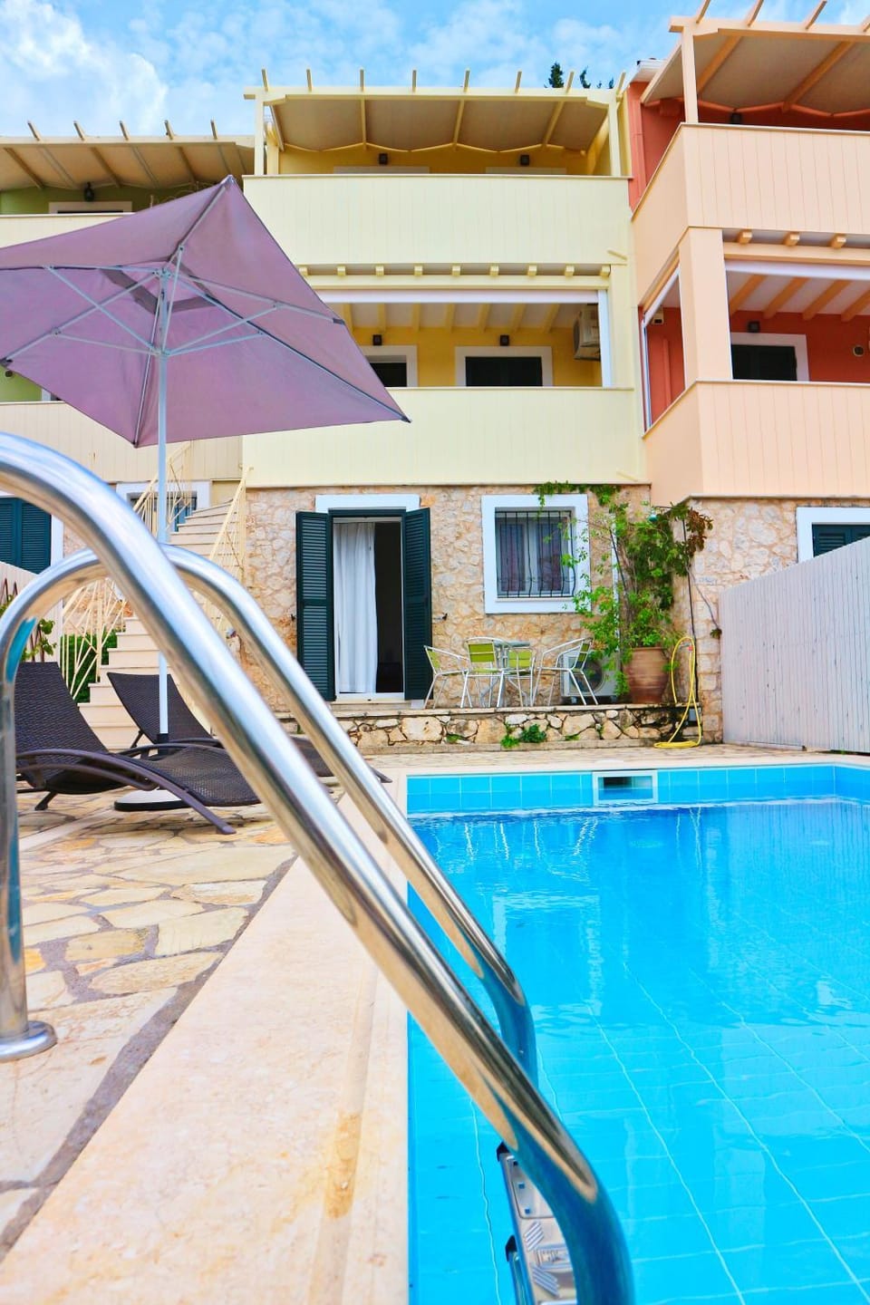 Facade/entrance, Pool view