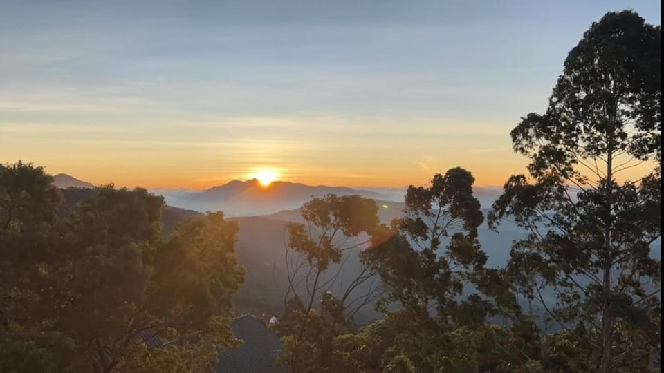 Natural landscape, Mountain view, Sunrise, Sunset