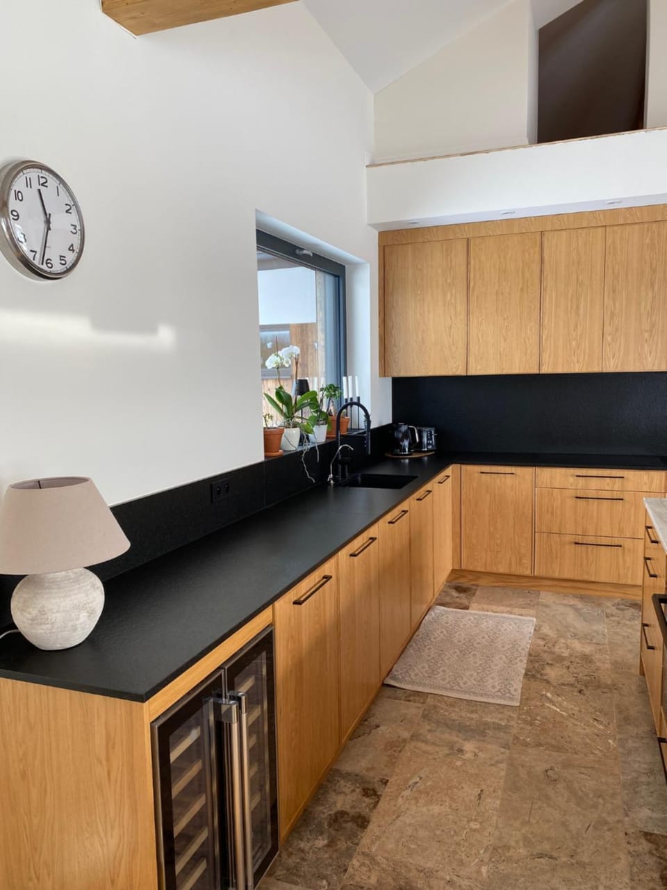Kitchen or kitchenette, oven, stove