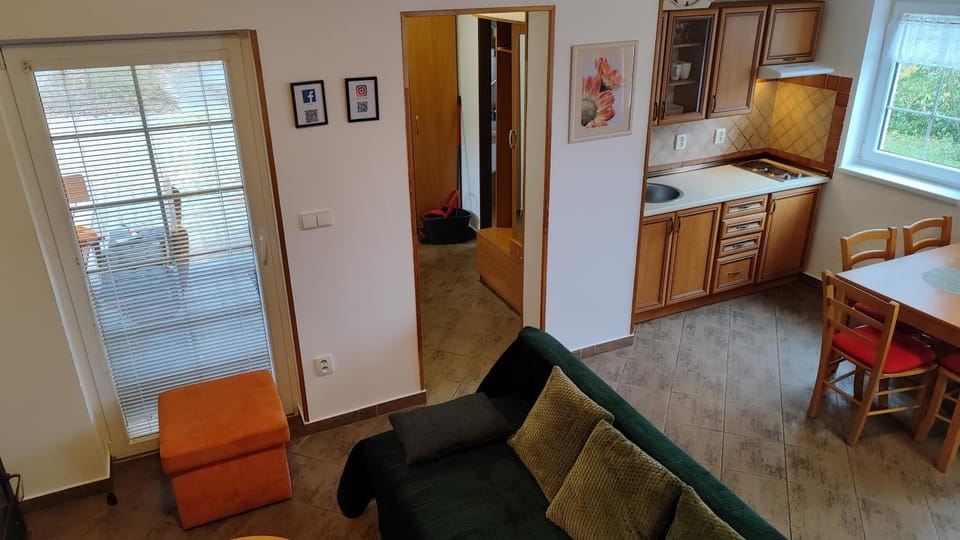 Kitchen or kitchenette, Living room, Dining area