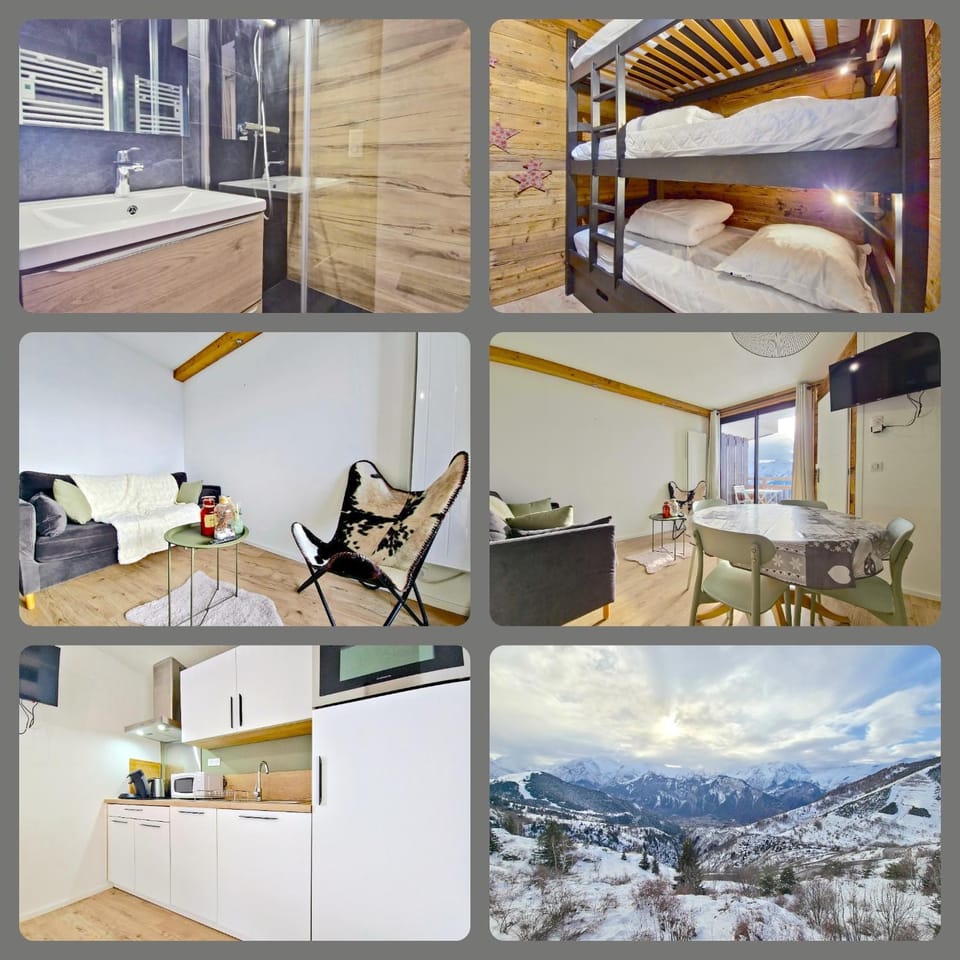 Nouveau ! Studio rénové design Apartment in Huez
