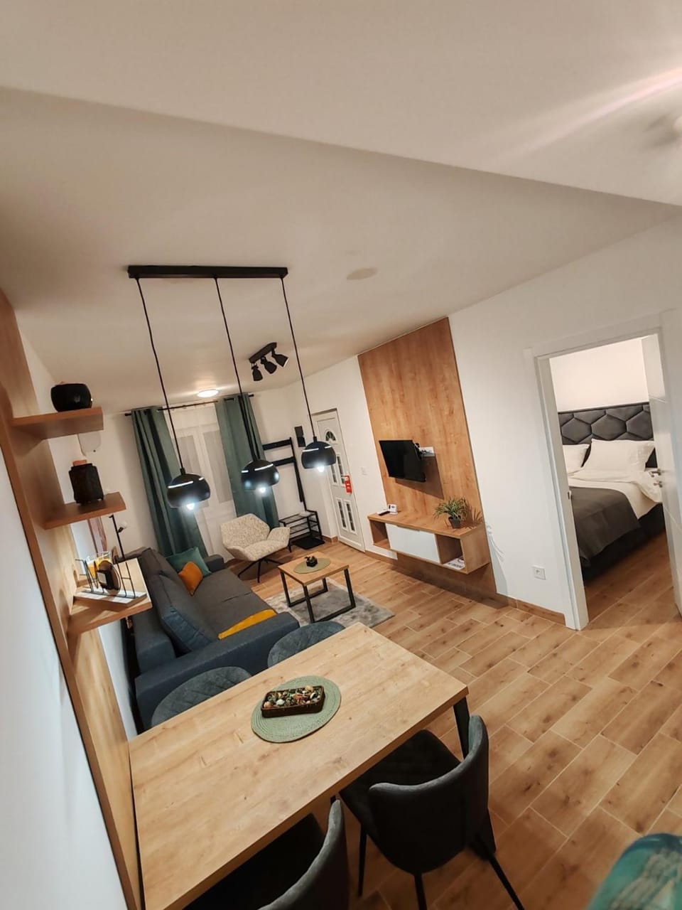 Living room, Seating area, Dining area