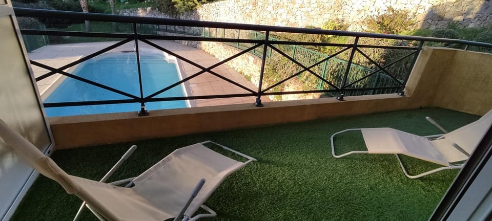 Day, View (from property/room), Balcony/Terrace, Garden view, Pool view, Swimming pool, sunbed