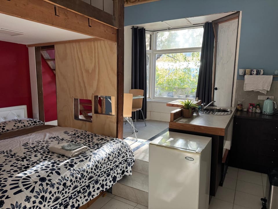 Bed, Kitchen or kitchenette, Photo of the whole room